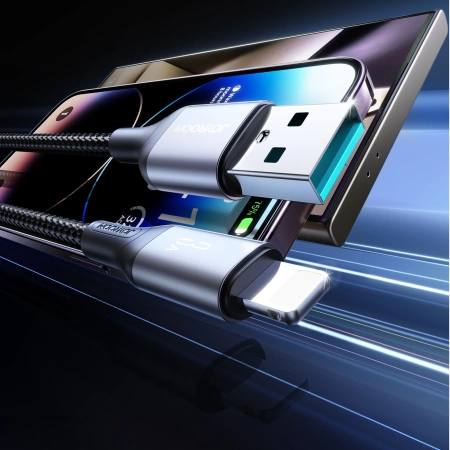 Kabel Joyroom S-A28 Flash Series 3A USB-A - Lightning 2m - czarny
