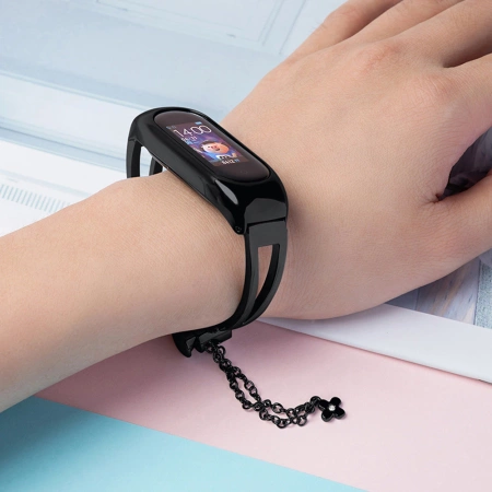 Metallarmband für Xiaomi Mi Band 3 / 4 / 5 / 6 Band Strap - Schwarz