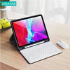 Etui APPLE IPAD AIR 10.9 2020 USAMS Winro Keyboard biała klawiatura (IP109YRU03) fioletowe