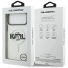 Karl Lagerfeld IML Choupette Sketch Logo MagSafe Case für iPhone 17 Pro Max – Transparent