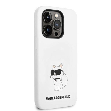 Karl Lagerfeld Silicone NFT Choupette - Etui iPhone 14 Pro Max (biały)