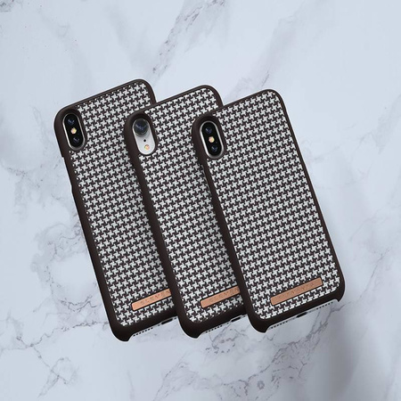 Nordic Elements Saeson Idun - Materiałowe etui iPhone Xs Max (Dark Brown)