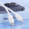 Baseus Superior Series II USB-C – USB-C 30 W 480 Mbit/s Kabel 1 m – Weiß