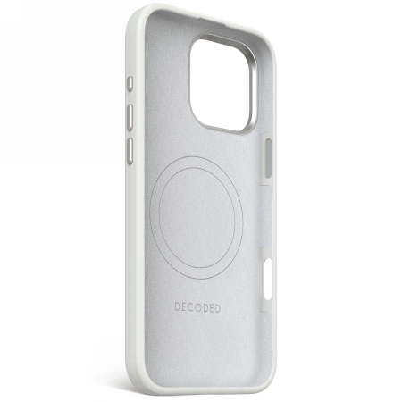 Decoded AntiMicrobial Silicone Backcover with MagSafe for iPhone 16 Pro Max - Gray