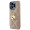 Original Handyhülle IPHONE 15 PRO MAX DKNY Quilted Stack Logo (DKHCP15XPQDSLE) beige