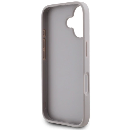 Guess Grained Roses Big 4G Logo iPhone 16 Hülle - Lila
