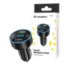 Ładowarka samochodowa Wozinsky WDCCB z wyświetlaczem 50W 2xUSB-C / 2xUSB-A - czarna