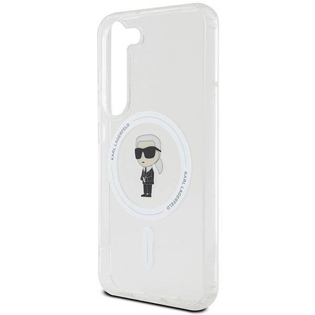Karl Lagerfeld IML Ikonik MagSafe Hülle für Samsung Galaxy S23 – transparent