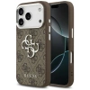 Guess 4G Big 4G Classic Logo case for iPhone 17 Pro brown - silver