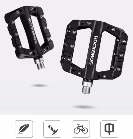 Rockbros 2017-12CBK Nylon-Fahrradpedal-Set – Schwarz