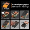 Szkło hartowane PanzerGlass Ultra-Wide Fit z filtrem odblasków i niebieskiego światła z pozycjonerem na iPhone 15 Pro Max