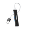 HUB USB  4XUSB DENMEN CZARNY ALUMINIUM DU17