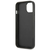 Guess GUHCP13SPSATLK iPhone 13 mini 5,4 &quot;schwarz / schwarzes Hardcase SaffianoTriangle Logo