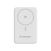 Powerbank Wozinsky WLWP-10KA0Y3WS 22,5W PD Qi2 10000 mAh, z podstawką, 1x USB-A, 1x USB-C - biały