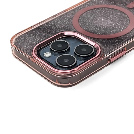 Wozinsky Glitter Case for Samsung Galaxy S25 - Pink with Glitter