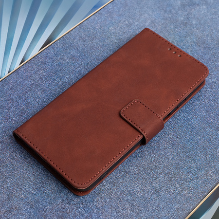 Etui Smart Velvet do Motorola Moto G24 / G04 brązowe