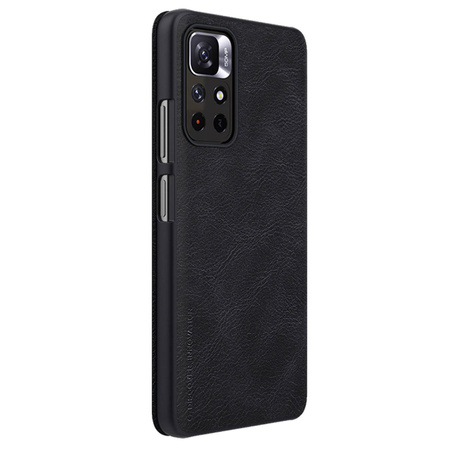 Nillkin Qin Case Case for Xiaomi Poco M4 Pro 5G Camera Protector Holster Cover Flip Cover Black