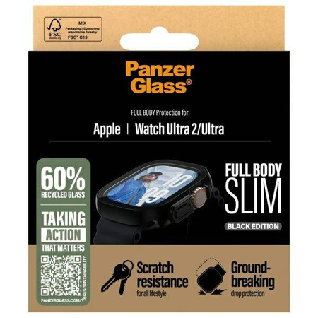 PanzerGlass Full Body Slim Apple Watch Ultra 2 / Ultra 49mm czarny/black 3718