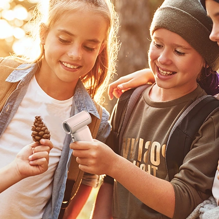 Mini wentylator Jisulife Handheld Fan Life9 5000mAh przenośny wiatraczek USB - szary