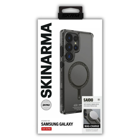 Etui Skinarma Saido MagSafe do Samsung   Galaxy S25 Ultra czarny