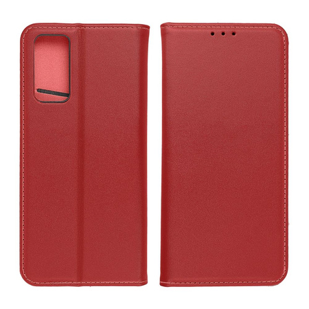 Kabura skórzana SMART PRO do SAMSUNG A35 5G bordowy