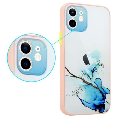 MX AQUARELLE IPHONE 12 PRO NIEBIESKO-BIAŁY / NAVY-WHITE