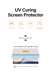 Protective hydrogel film UV light-curing 250µm 0.25 mm HD universal 180x120 mm