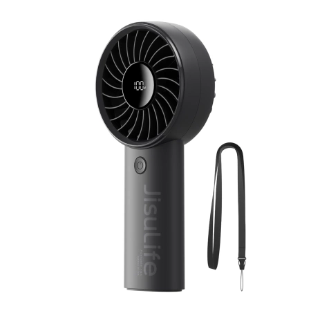 Mini wentylator Jisulife Handheld Fan Life4 3600mAh przenośny wiatraczek USB - czarny