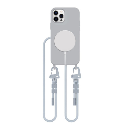 TECH-PROTECT MAGNECKLACE MAGSAFE IPHONE 12 / 12 PRO CRAYON GREY