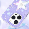 Kingxbar Heart Star Series etui iPhone 14 Plus etui w gwiazdki purple star