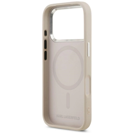 Etui Karl Lagerfeld Choupette Pin MagSafe do iPhone 17 Pro - różowe