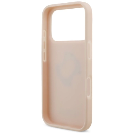 Guess Grained Big 4G & Classic Logo iPhone 17 Pro Hülle - Rosa