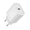 JELLICO Netz-Ladegerät EU53 PD 30W 1xUSB-C + Kabel USB-C - Lightning weiss
