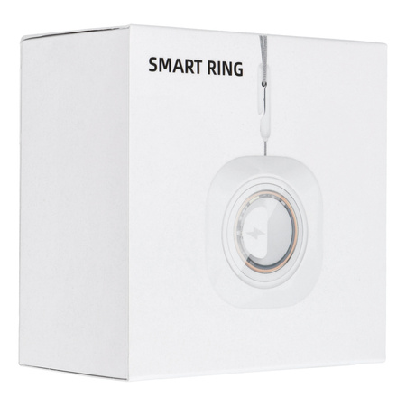 Smart Ring R11M- inteligentny pierścień ze stali ze stacją ładującą rozmiar 12 (21,4mm) czarny