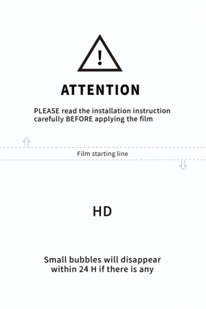 Protective hydrogel film140µm 0,14 mm Laptop up to 17" HD universal 310x420 mm v2