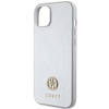 Guess GUHCP15MPS4DGPS iPhone 15 Plus 6,7" Silber/Silber Hardcase Strass Metall Logo