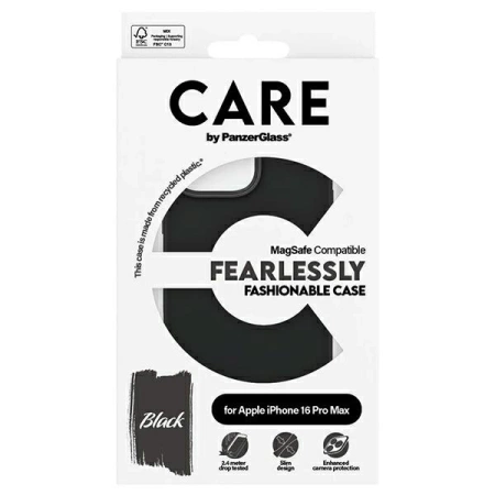 CARE by PanzerGlass Fashion Case iPhone 16 Pro Max 6,9&quot; schwarz/schwarz MagSafe 1380
