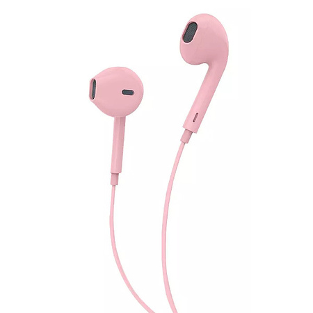 SŁUCHAWKI UNIWERSALNE DENMEN JACK 3,5 CALA RÓŻOWE DOUSZNE DR01