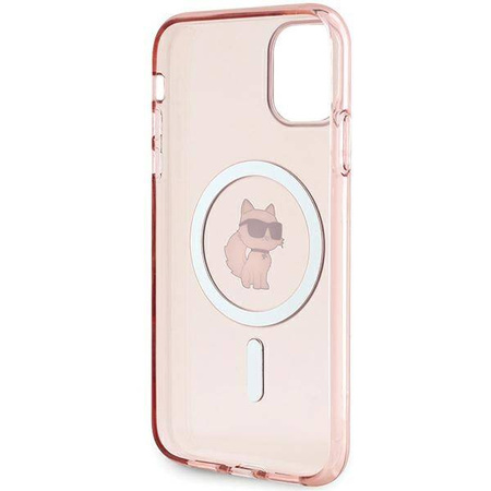 Karl Lagerfeld KLHMN61HFCCNOP iPhone 11 / Xr 6.1" różowy/pink hardcase IML Choupette MagSafe