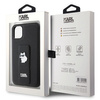Karl Lagerfeld nakładka do iPhone 11 KLHCN61GSACHPK HC GRIPSTAND SAFFIANO CHOUPETTE PINS czarna