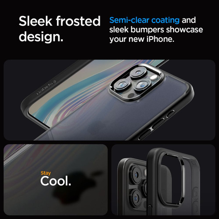 Spigen ULTRA HYBRID IPHONE 15 PRO FROST SCHWARZ