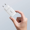 Baseus Compact szybka ładowarka sieciowa USB / USB Typ C 20W 3A Power Delivery Quick Charge 3.0 biały (CCXJ-B02)