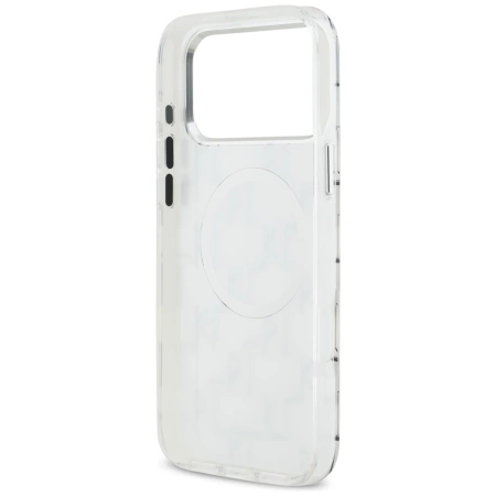 Karl Lagerfeld IML KL Monogram MagSafe Case für iPhone 17 Pro Max – Weiß