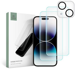 Gehärtetes Glas APPLE IPHONE 15 Tech-Protect Supreme Set Clear