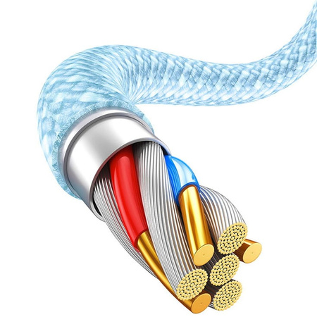 Kabel USB do Lightning Baseus Dynamic, 2.4A, 1m (niebieski)