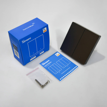 Sonoff Smart 2-Kanal WLAN Wandschalter schwarz (M5-2C-86)