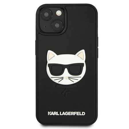 Karl Lagerfeld KLHCP13SCH3DBK 13 mini 5,4 "black / black hardcase 3D Rubber Choupette