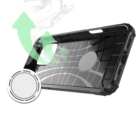 Hybrid Armor iPhone 16 Pro Case - Black