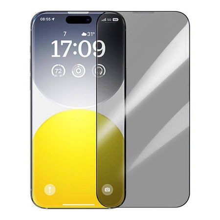 Szkło Hartowane APPLE IPHONE 15 PRO Baseus Diamond Glass Prywatyzujace