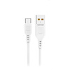 KABEL USB TYP-C DENMEN BIAŁY 2,4A 1M USB-C D01T